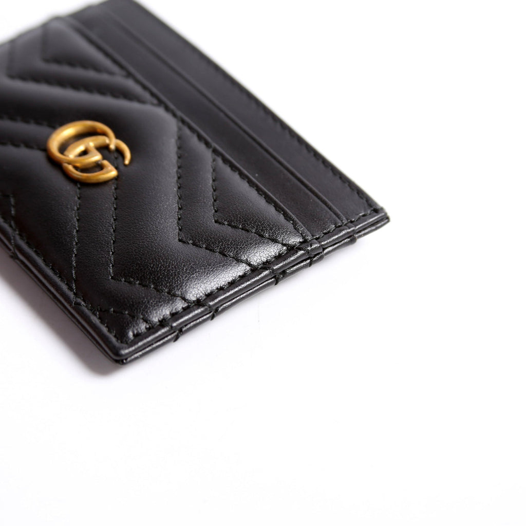 443127 GG Marmont Card Holder Black