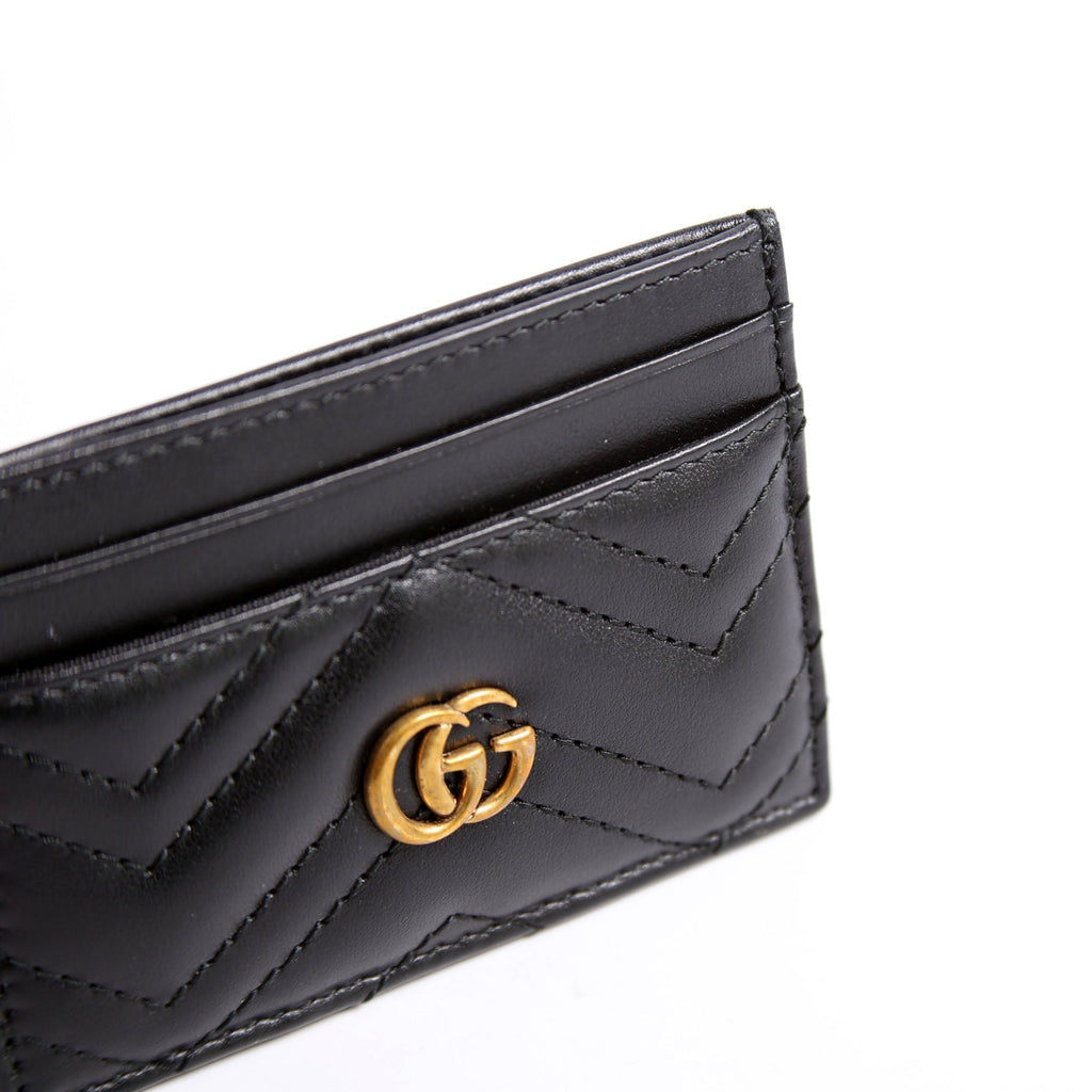 443127 GG Marmont Card Holder Black