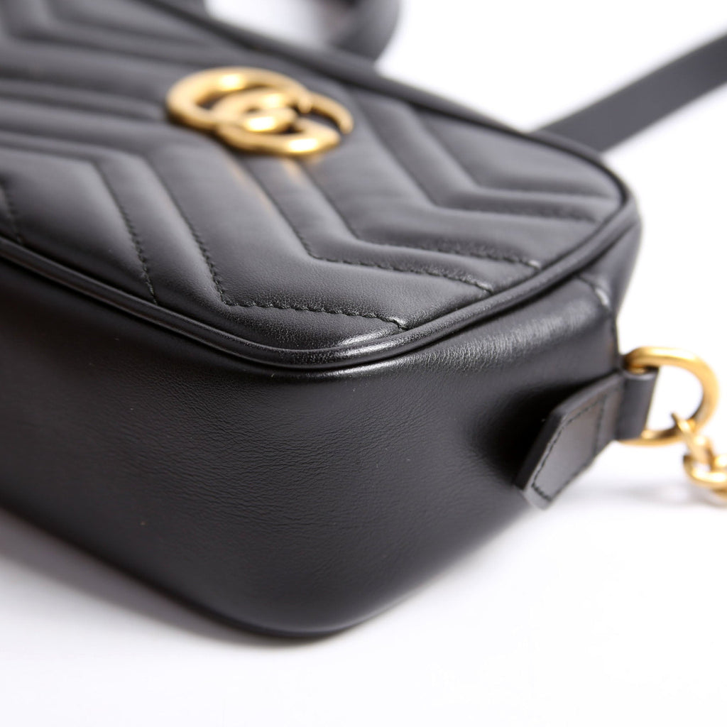 448065 Marmont Mini Camera Bag Black