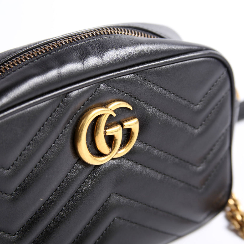 448065 Marmont Mini Camera Bag Black