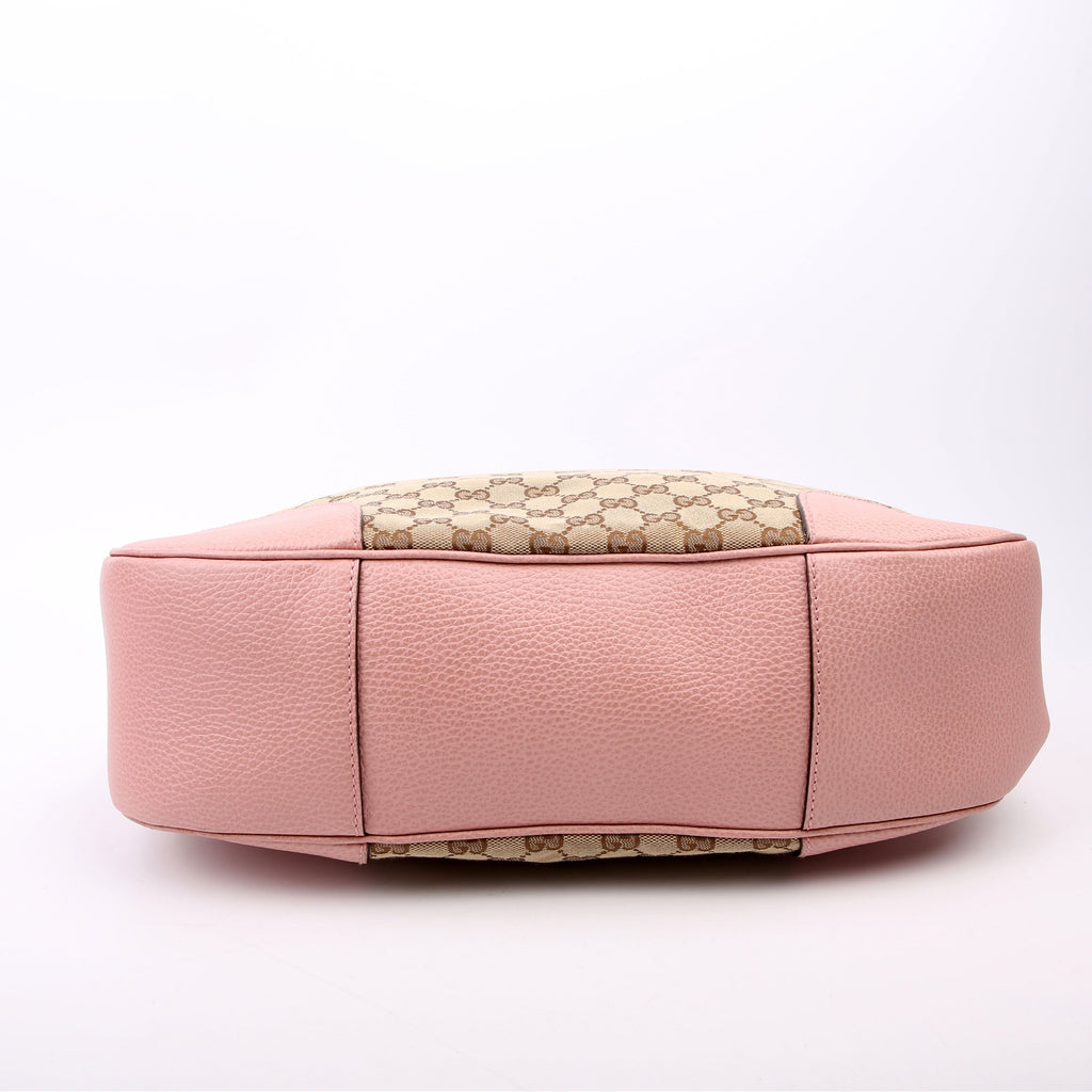 449244 GG Canvas Bree Hobo Pink