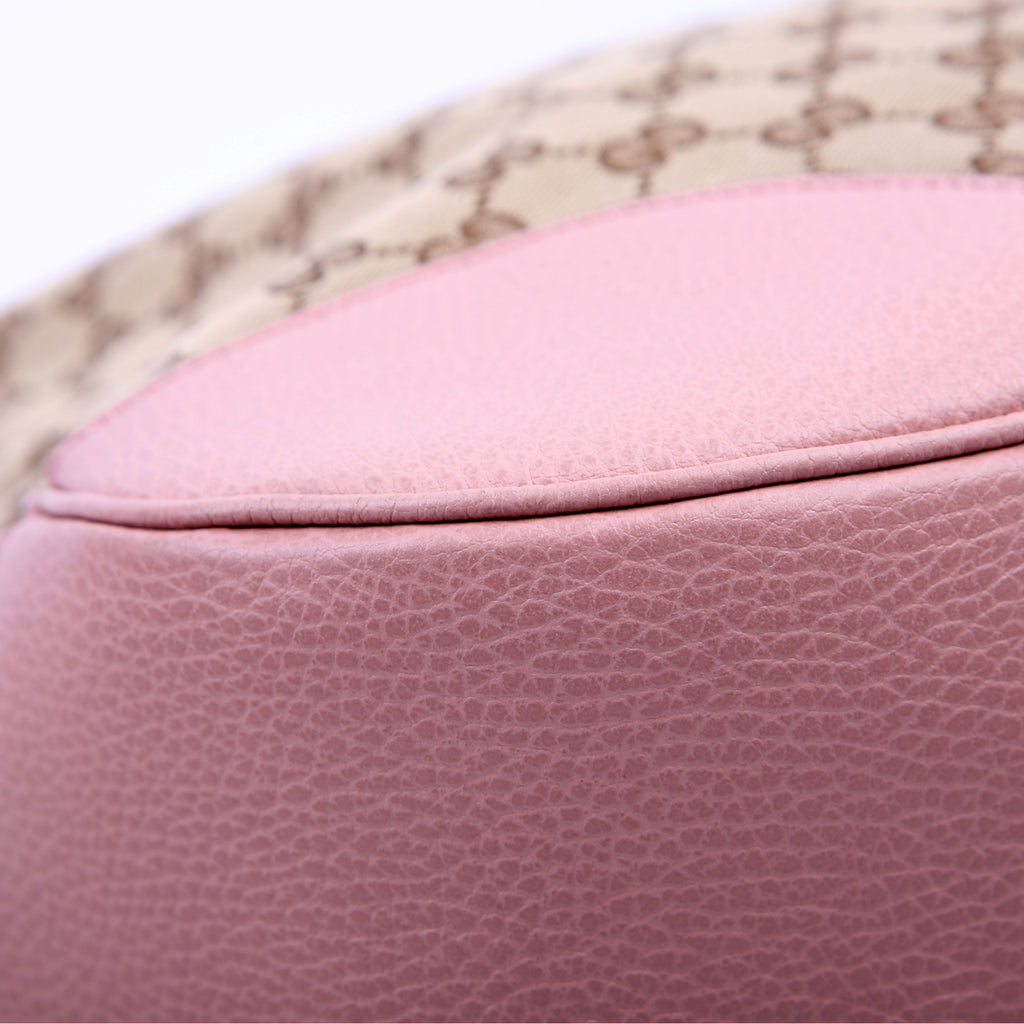 449244 GG Canvas Bree Hobo Pink