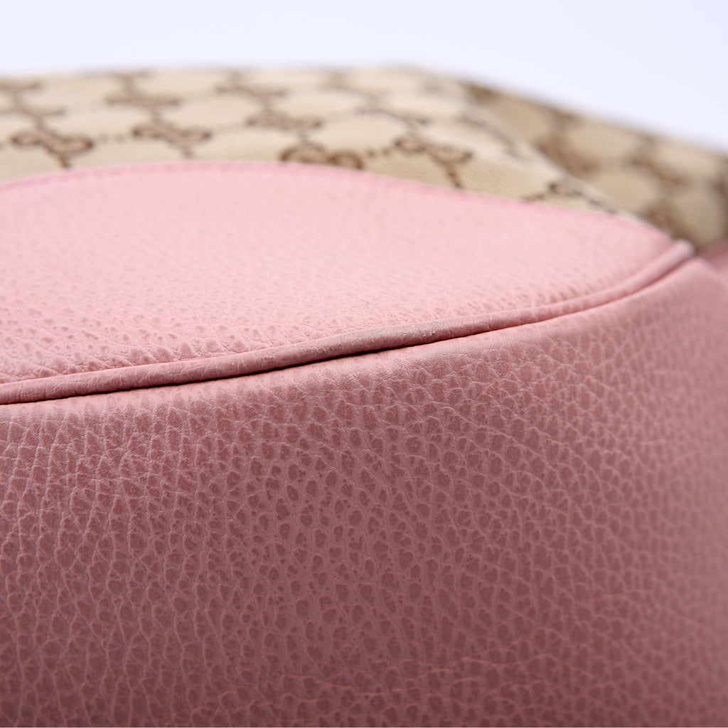 449244 GG Canvas Bree Hobo Pink