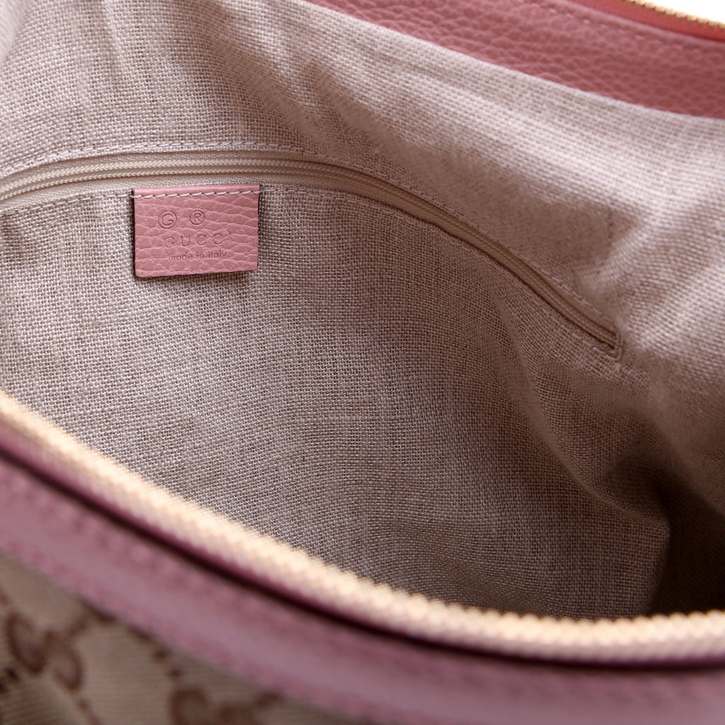 449244 GG Canvas Bree Hobo Pink