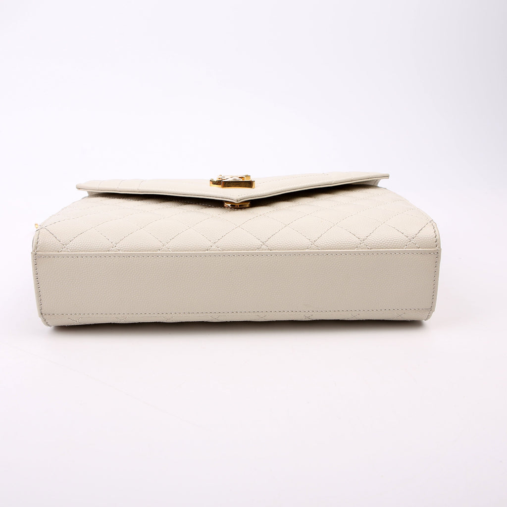 Envelope Medium Grain De Poudre Triquilt Cream