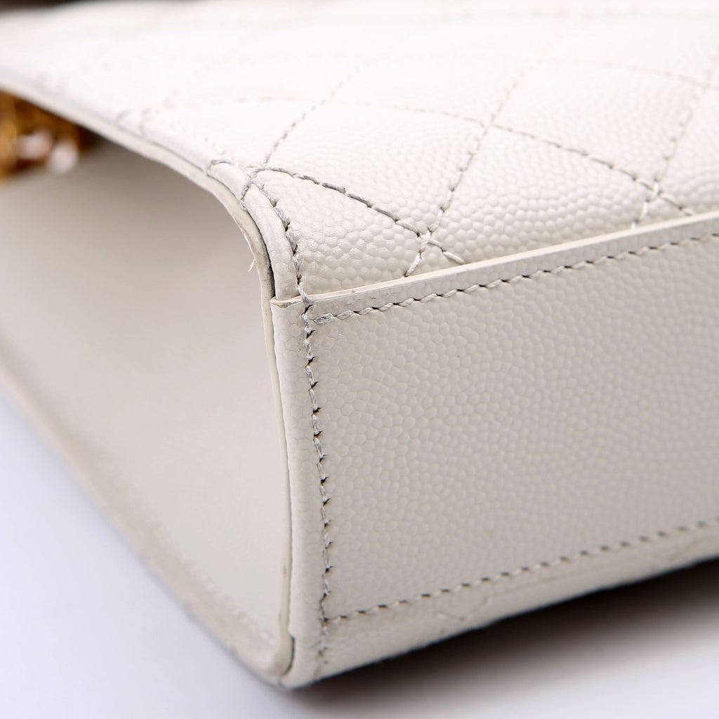 Envelope Medium Grain De Poudre Triquilt Cream