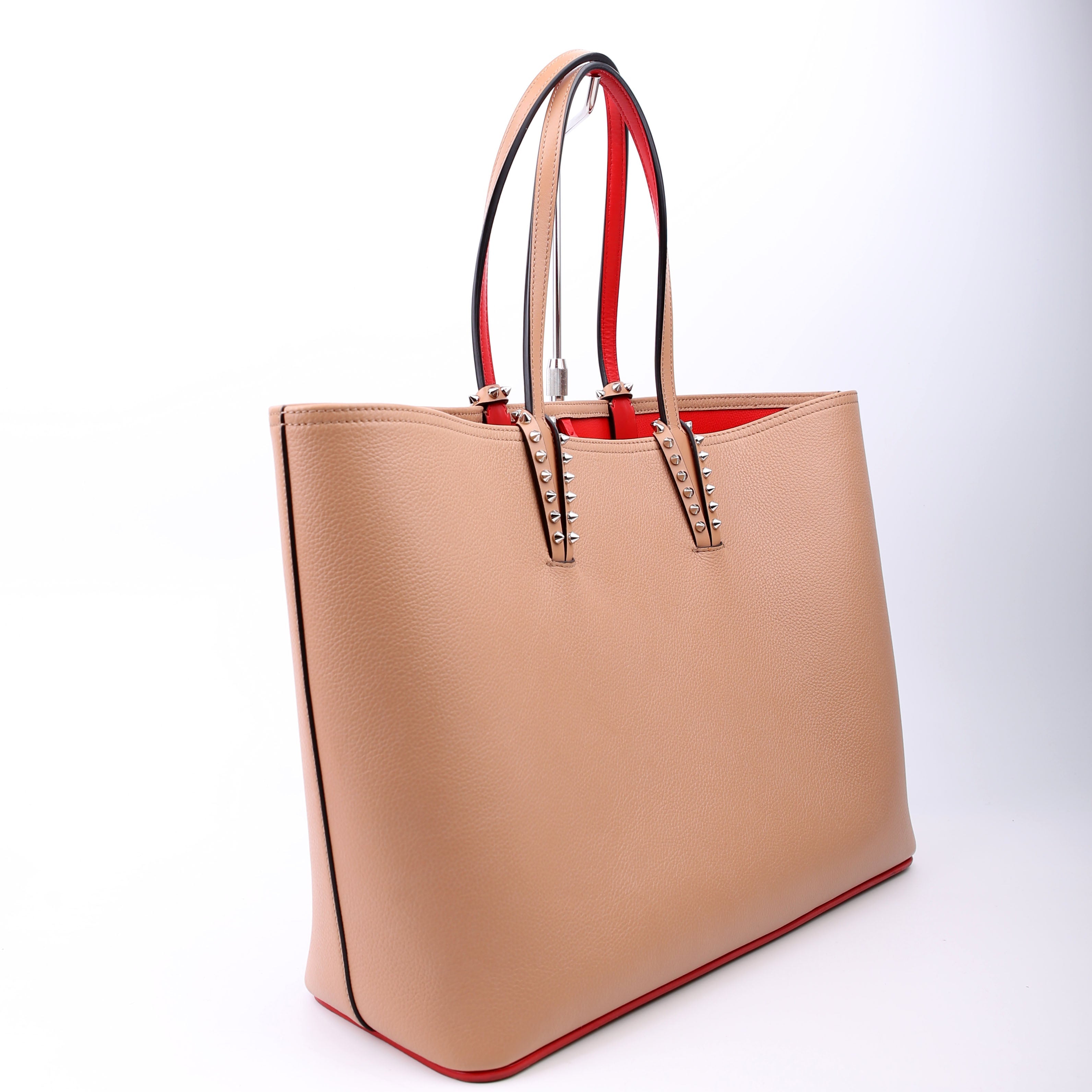 Cabata Tote With Pouch Leather Nude