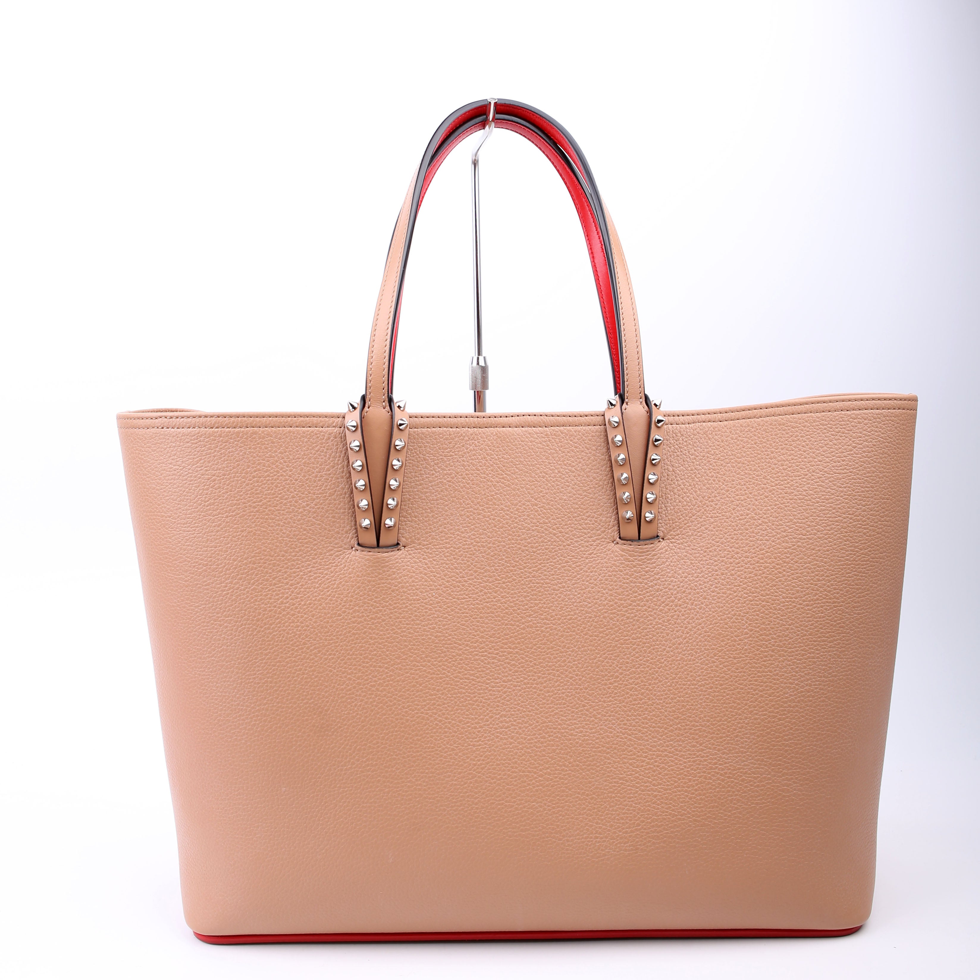 Cabata Tote With Pouch Leather Nude