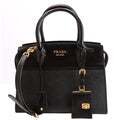 Esplanade City Calfskin Small Black/Gold