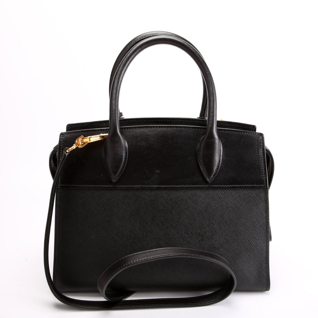 Esplanade City Calfskin Small Black/Gold