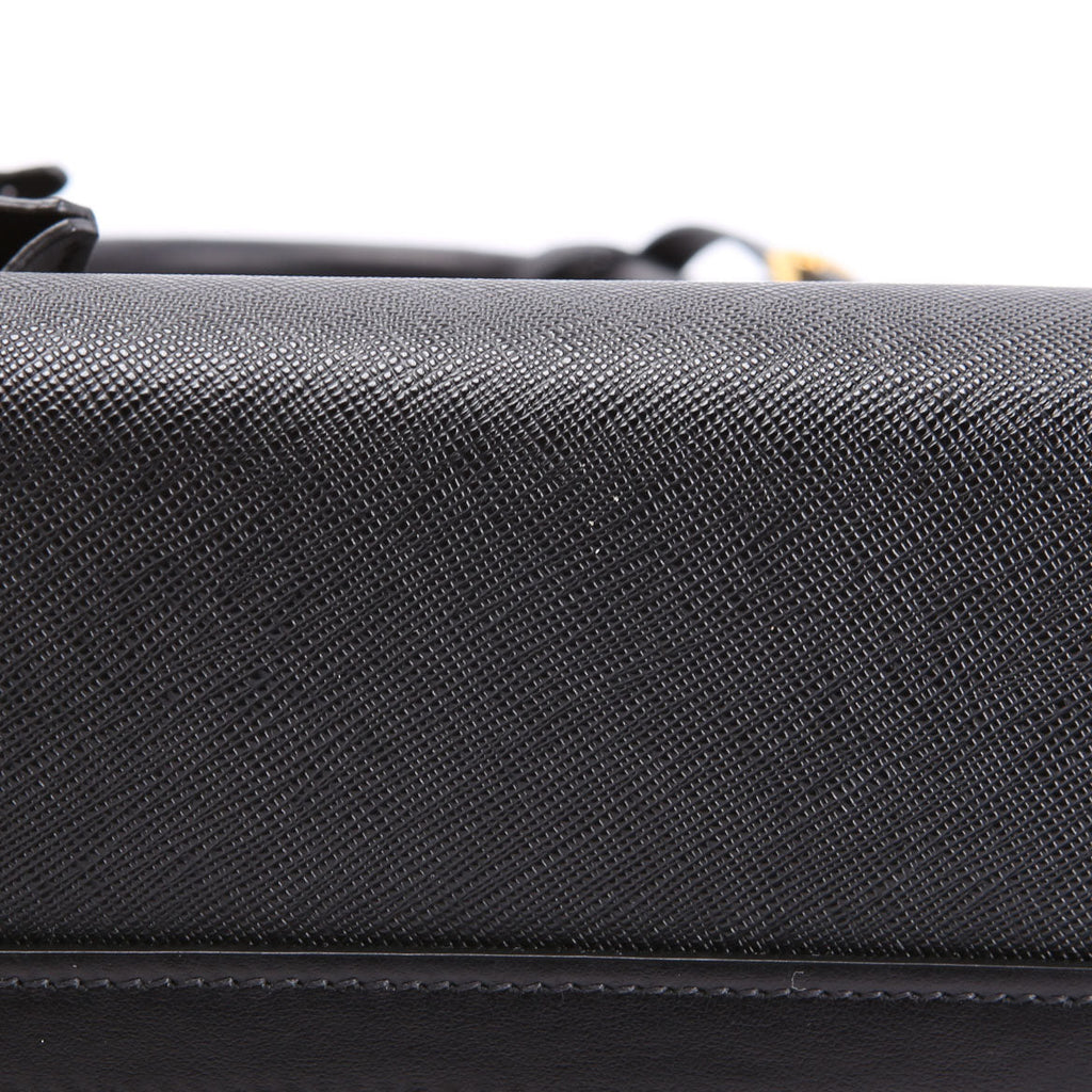 Esplanade City Calfskin Small Black/Gold