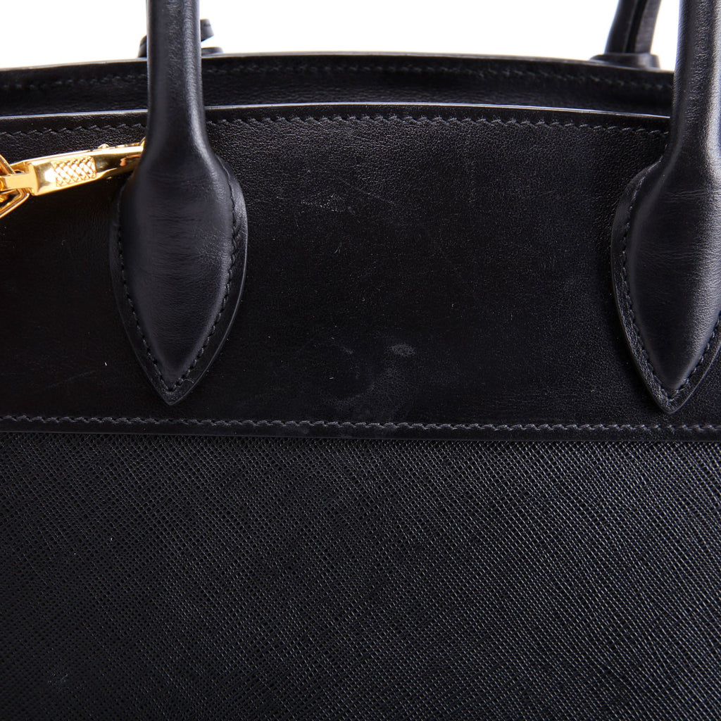 Esplanade City Calfskin Small Black/Gold