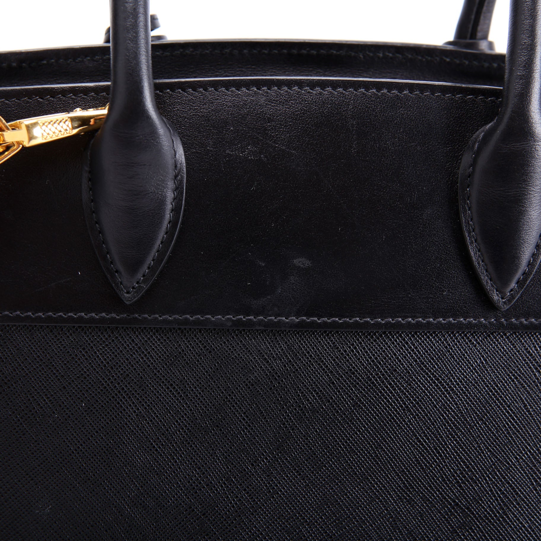 Esplanade City Calfskin Small Black/Gold