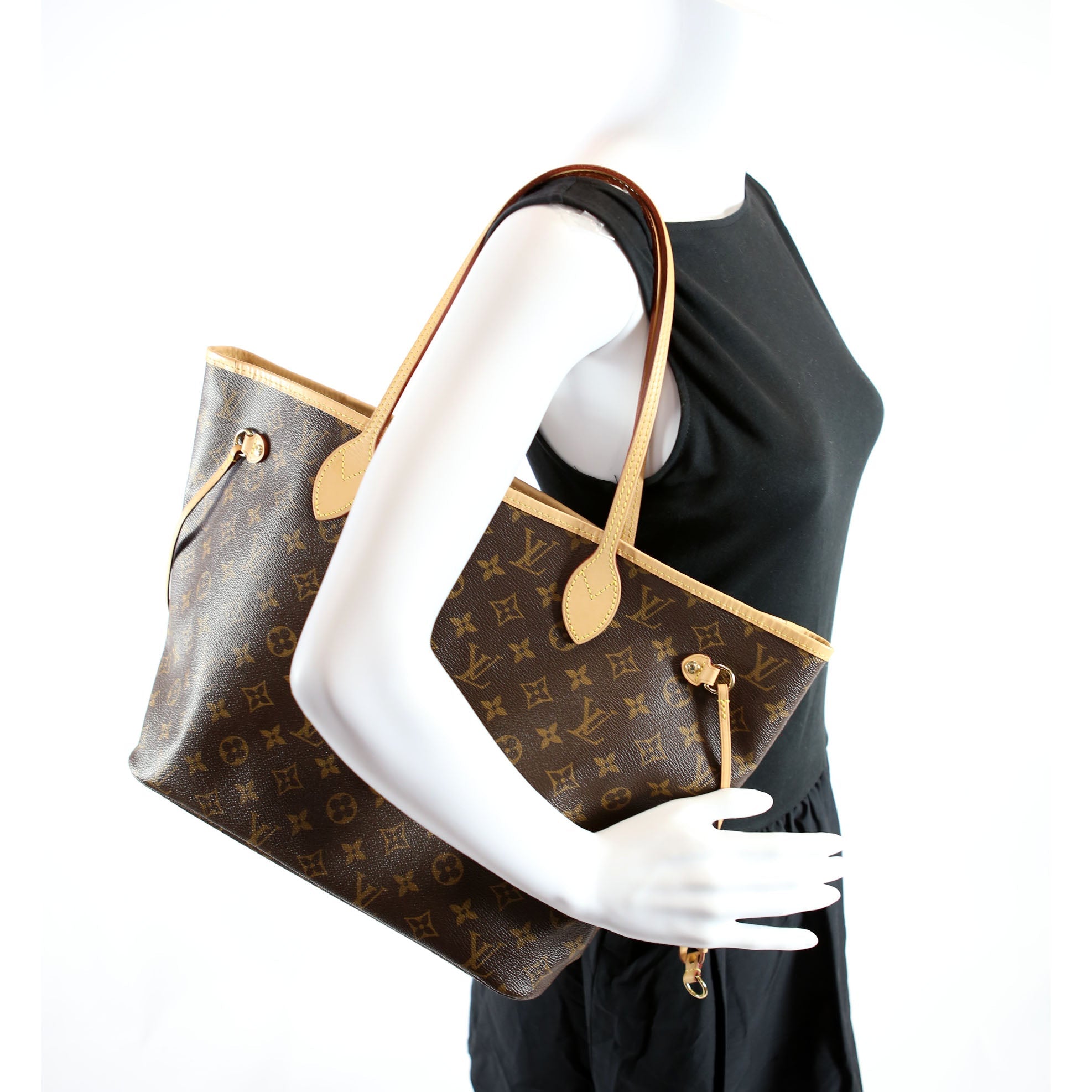 Neverfull MM With Wallet Monogram Brown/Beige
