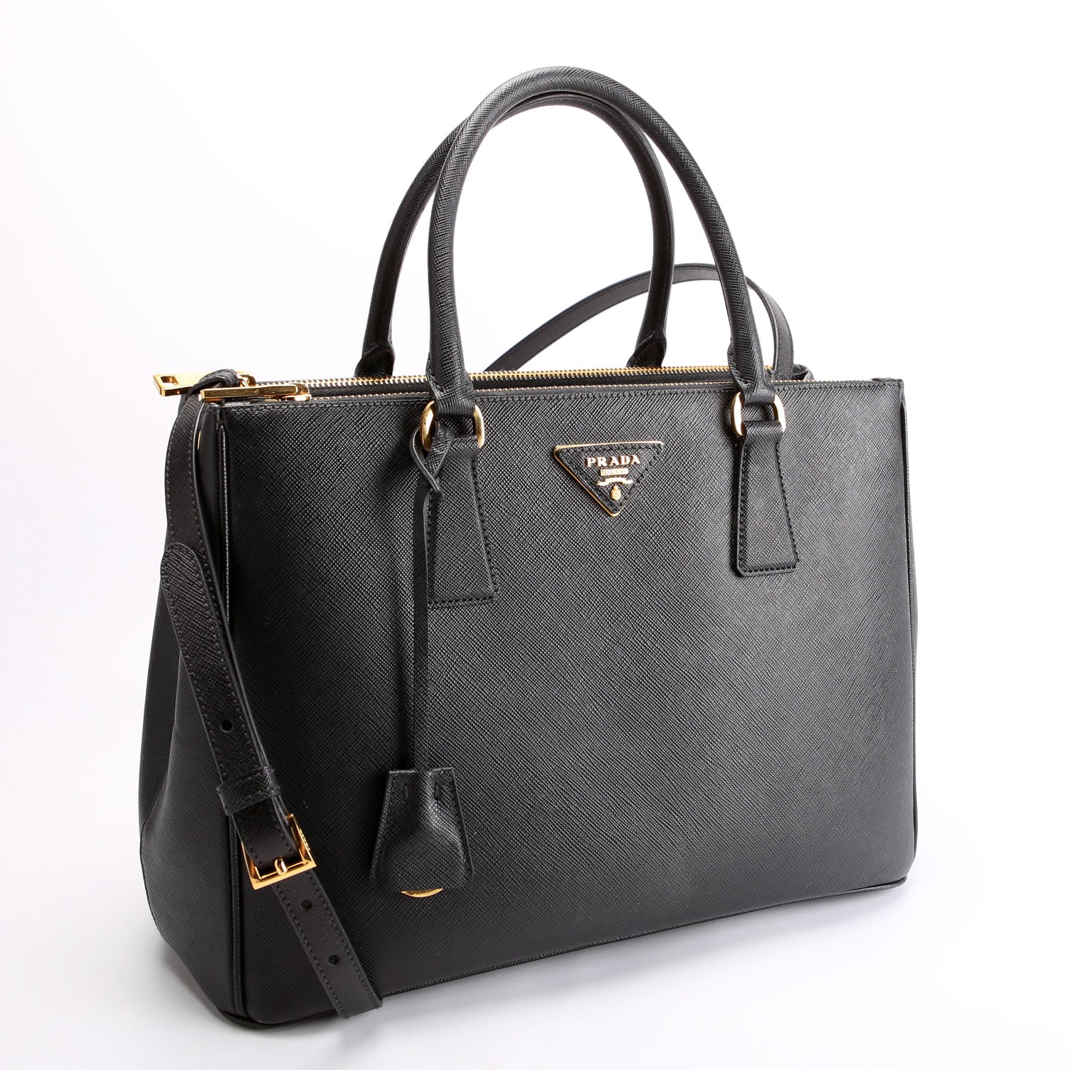 Saffiano Galleria Medium Black
