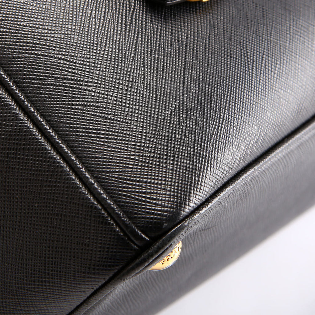 Saffiano Galleria Medium Black