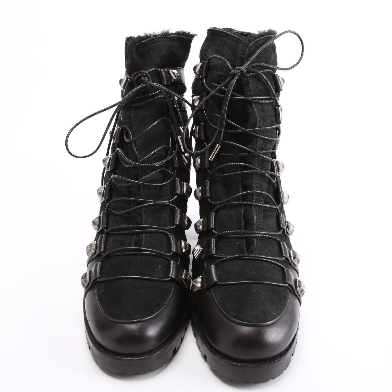 Leather Combat Boots Size 39