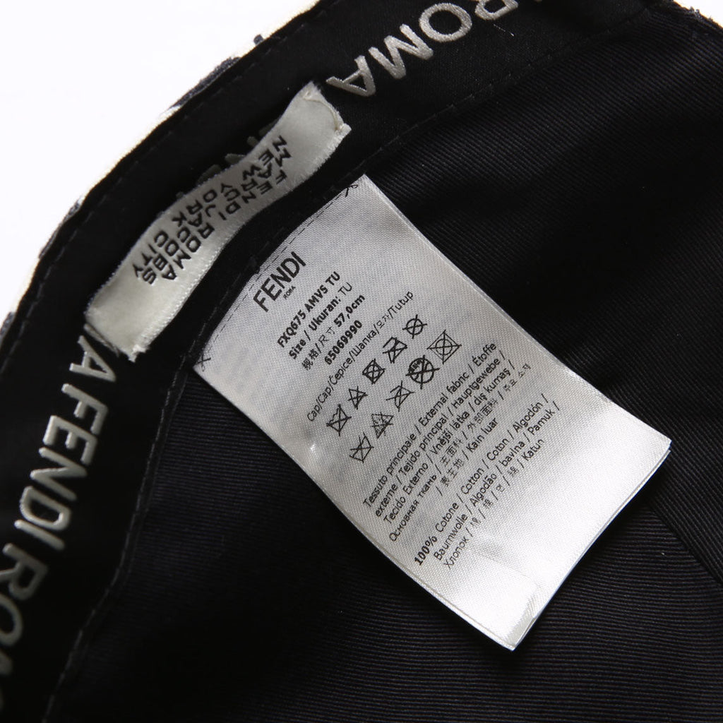 FXQ675 X Marc Jacobs Roma Baseball Cap Size 57