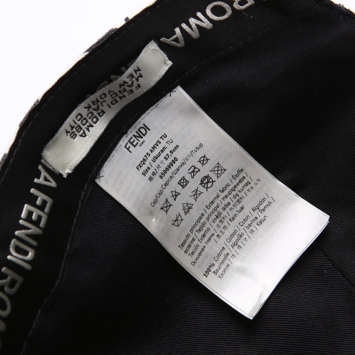 FXQ675 X Marc Jacobs Roma Baseball Cap Size 57