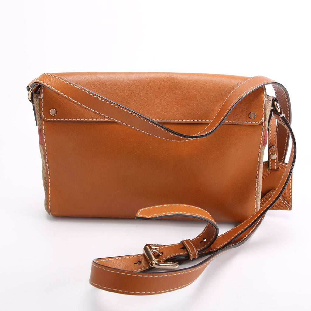 Canvas Check Henham Small Crossbody 3908810 Brown
