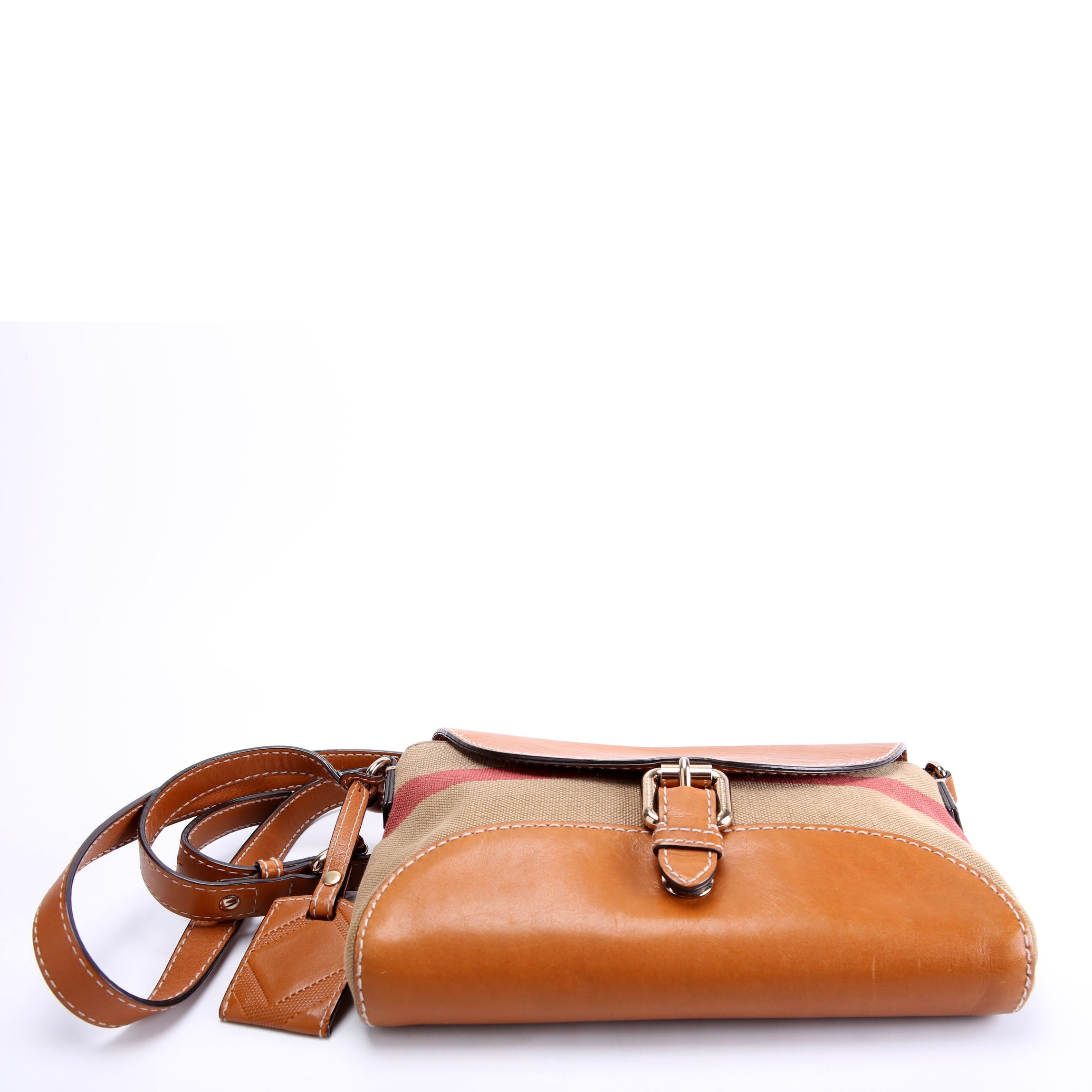 Canvas Check Henham Small Crossbody 3908810 Brown