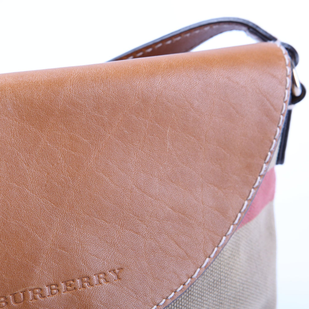 Canvas Check Henham Small Crossbody 3908810 Brown