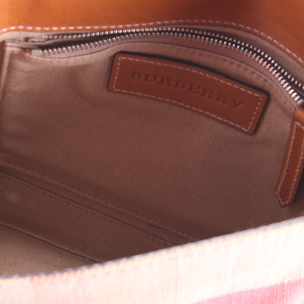 Canvas Check Henham Small Crossbody 3908810 Brown