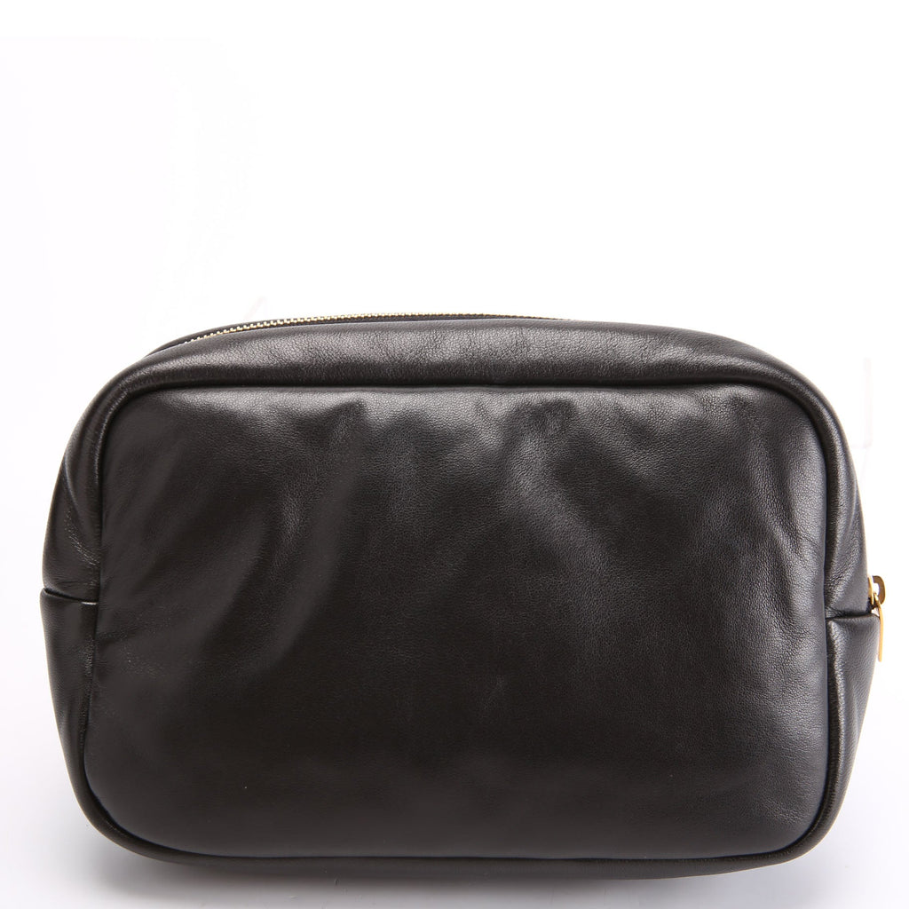 Calypso Cosmetic Pouch Lambskin 767101 Black
