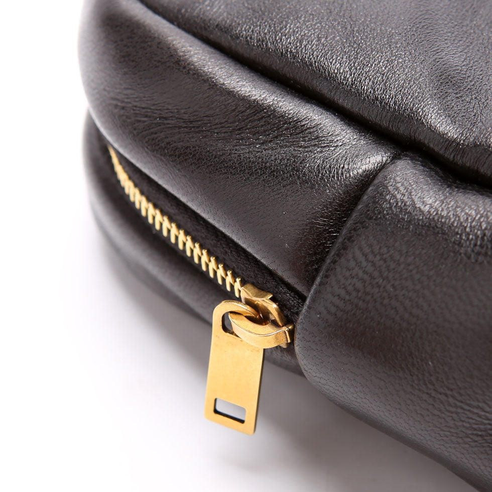 Calypso Cosmetic Pouch Lambskin 767101 Black