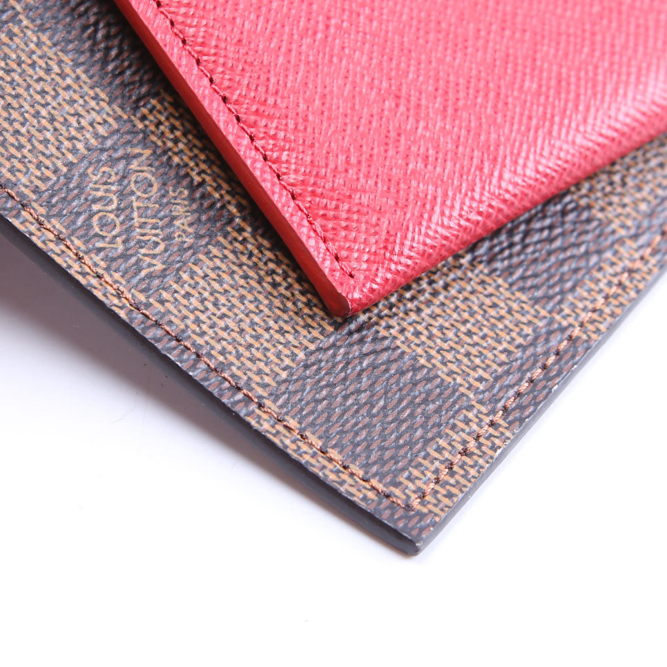 Pochette Felicie Damier Ebene Red
