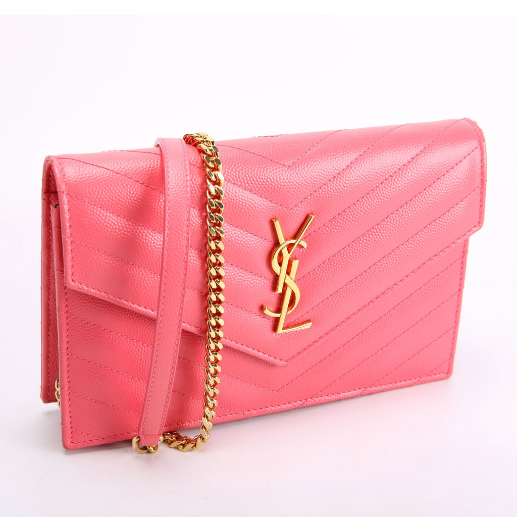 Envelope Chain Wallet 393953 Pink