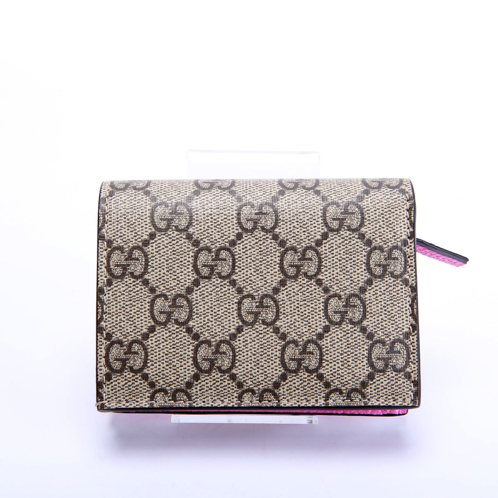 841358 GG Marmont Bi-Color Wallet Small Pink