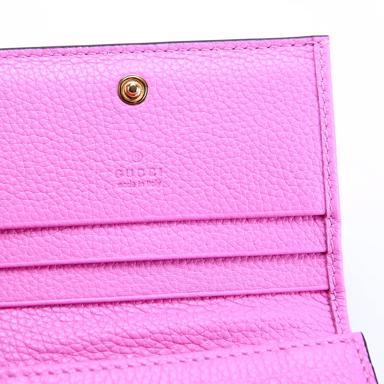 841358 GG Marmont Bi-Color Wallet Small Pink