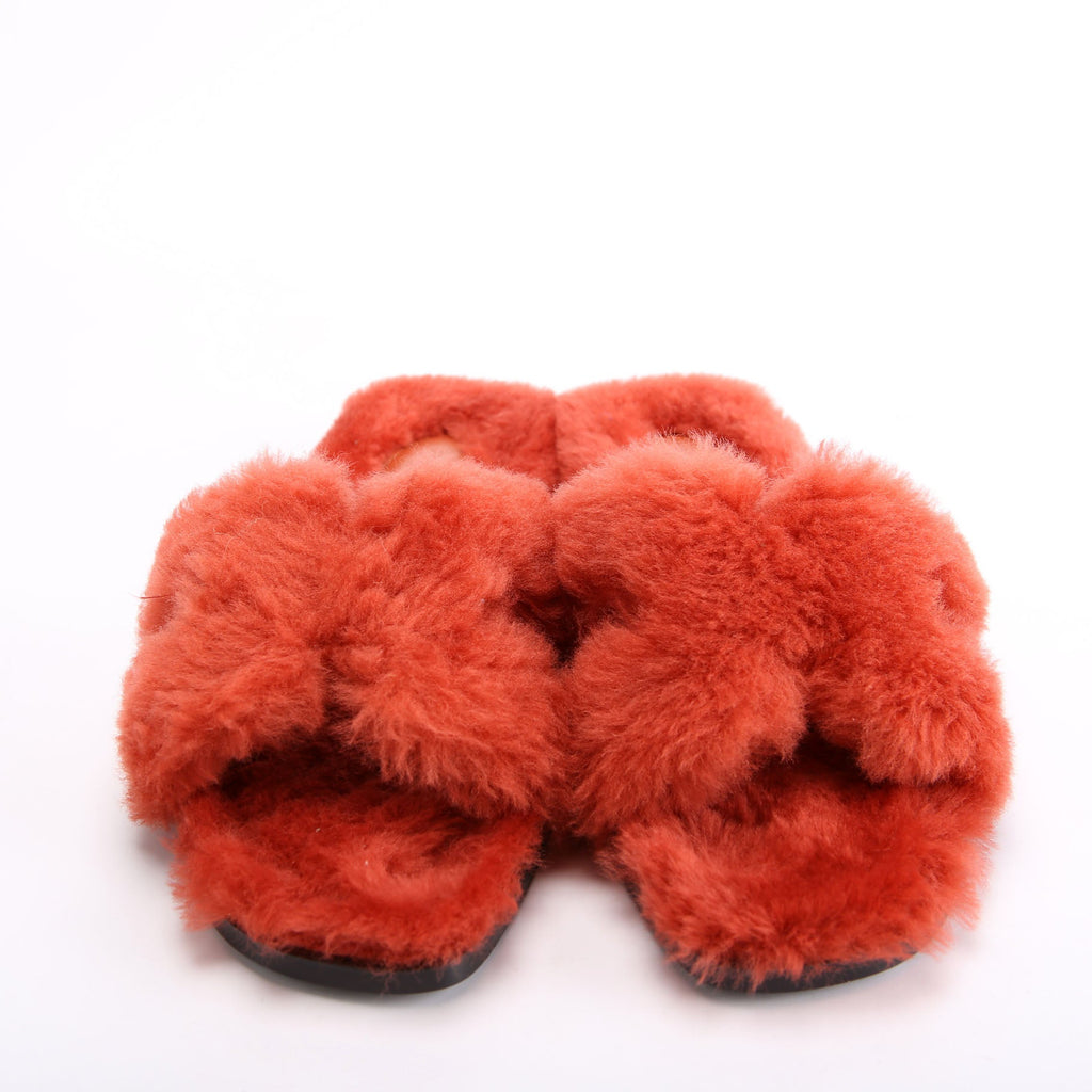 Oran Shearling Sandals Size 38.5