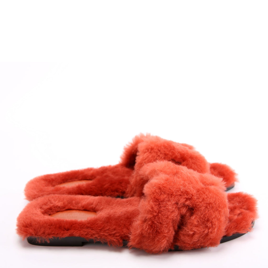 Oran Shearling Sandals Size 38.5