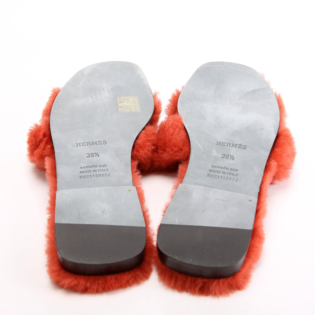 Oran Shearling Sandals Size 38.5