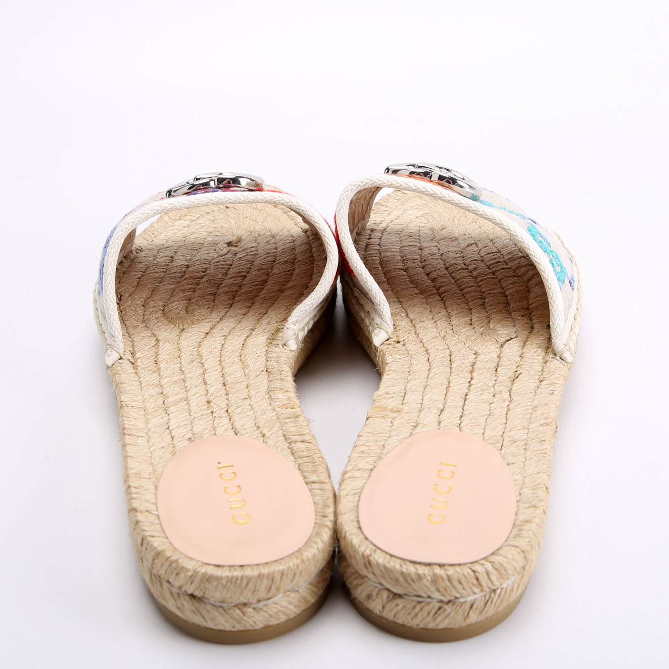 GG Psychedelic Marmont Espadrille Slides Size 40