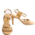 CC Logo Strappy Sandal Heels Size 36 Tan