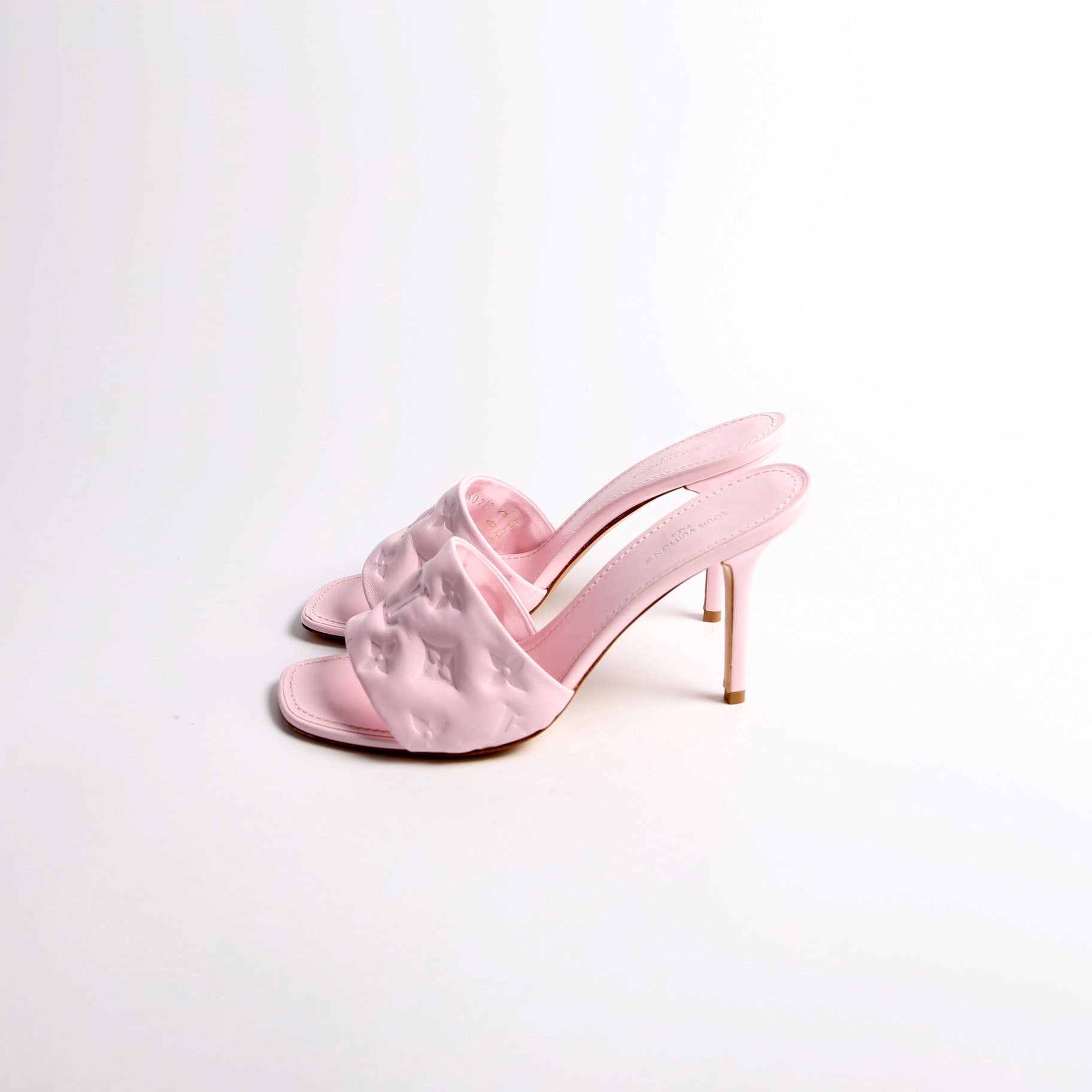 Revival Mule Heels Lambskin Size 37.5 Pink