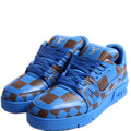 LV Trainer Damier Pop Sneakers Size 8 (US41) Blue/Brown
