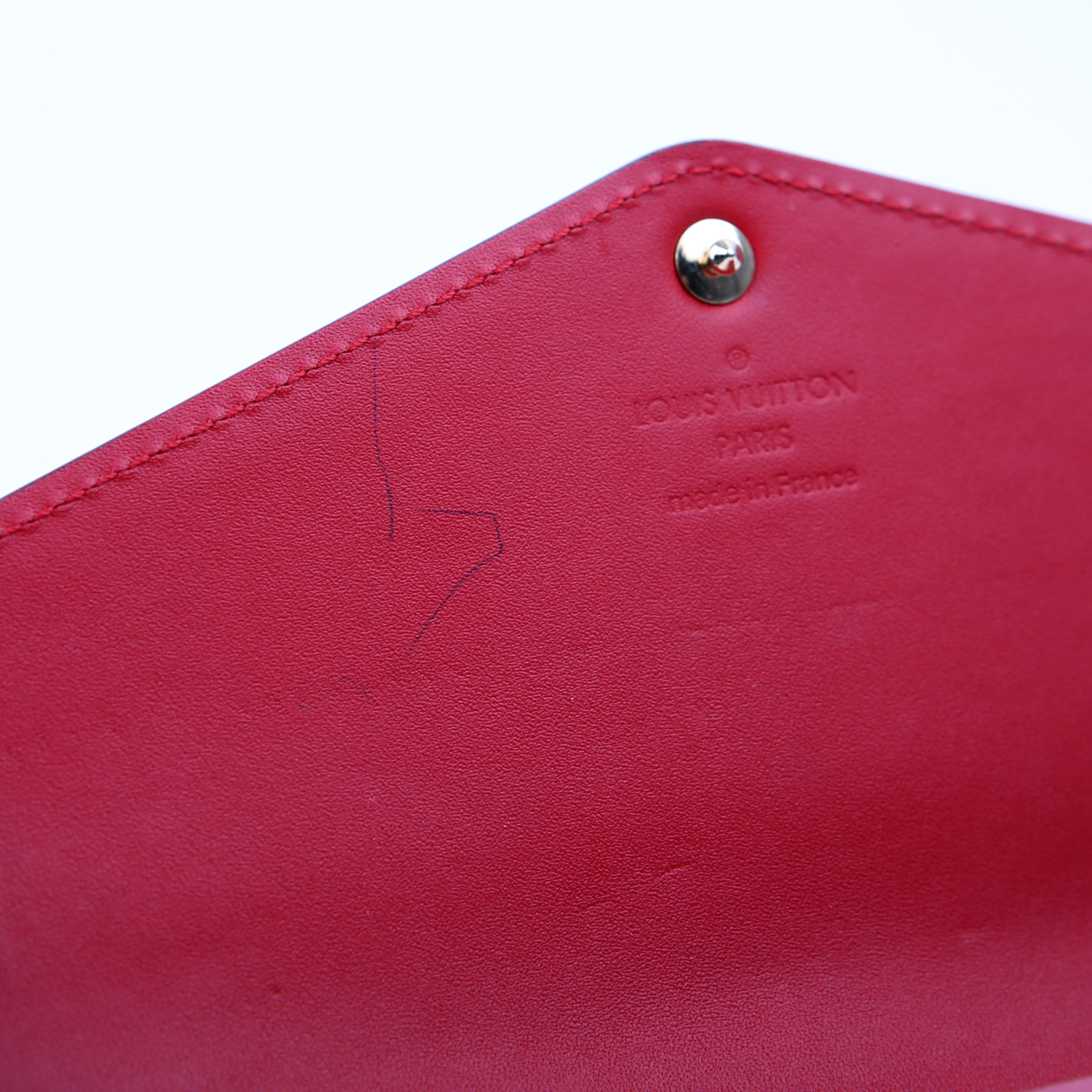 Sarah Wallet Vernis Newer Red