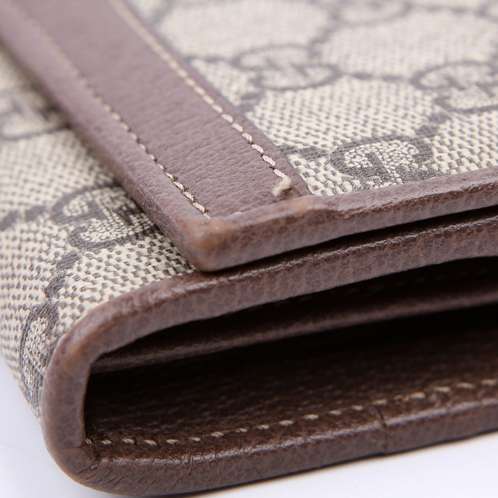 546592 Ophidia GG Supreme Chain Wallet Brown