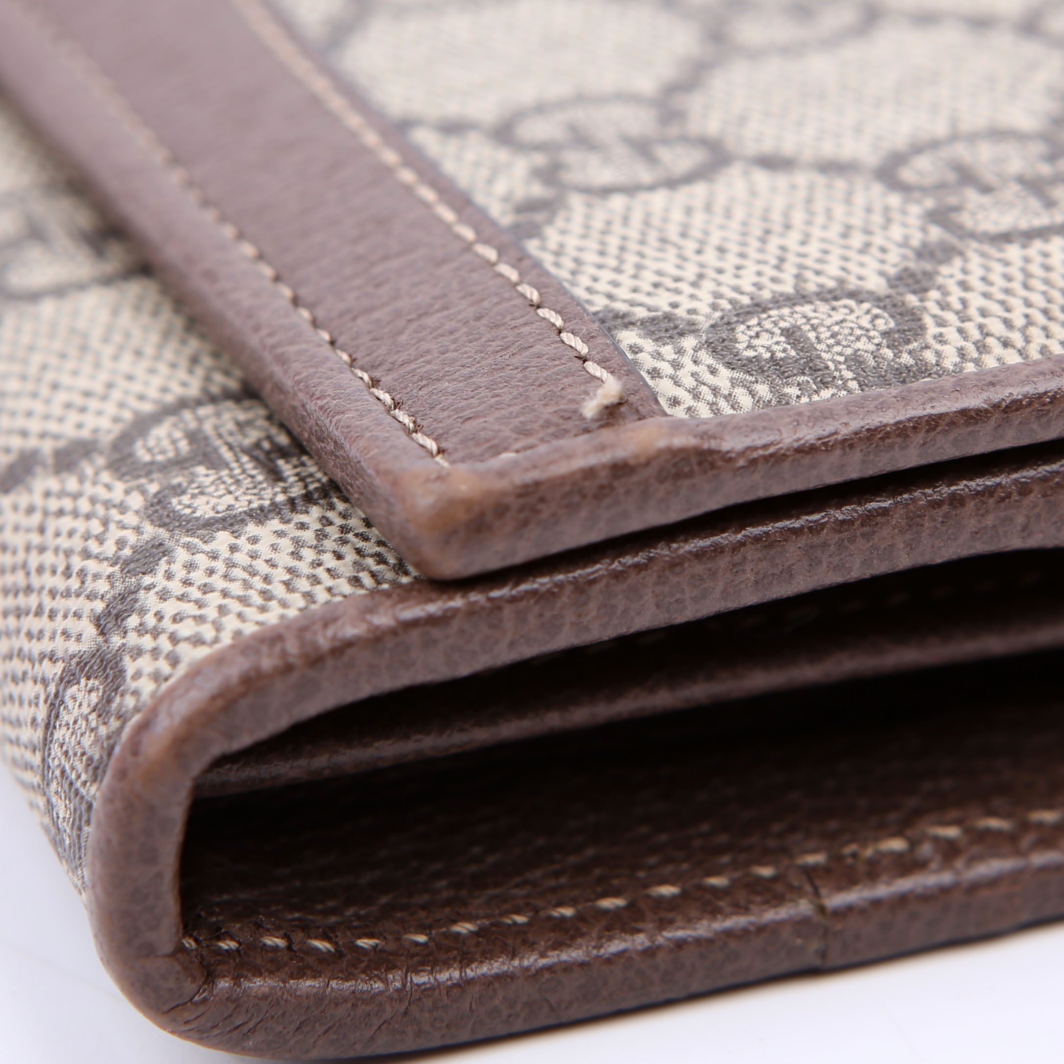 546592 Ophidia GG Supreme Chain Wallet Brown
