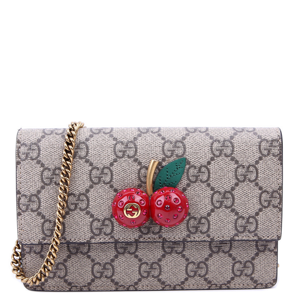 481291 GG Supreme Cherries Mini Bag Red