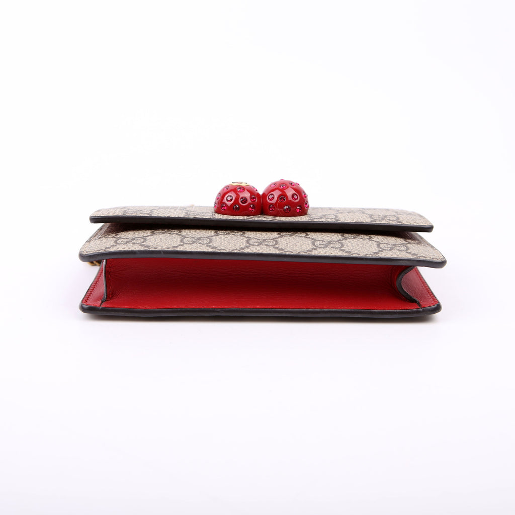 481291 GG Supreme Cherries Mini Bag Red