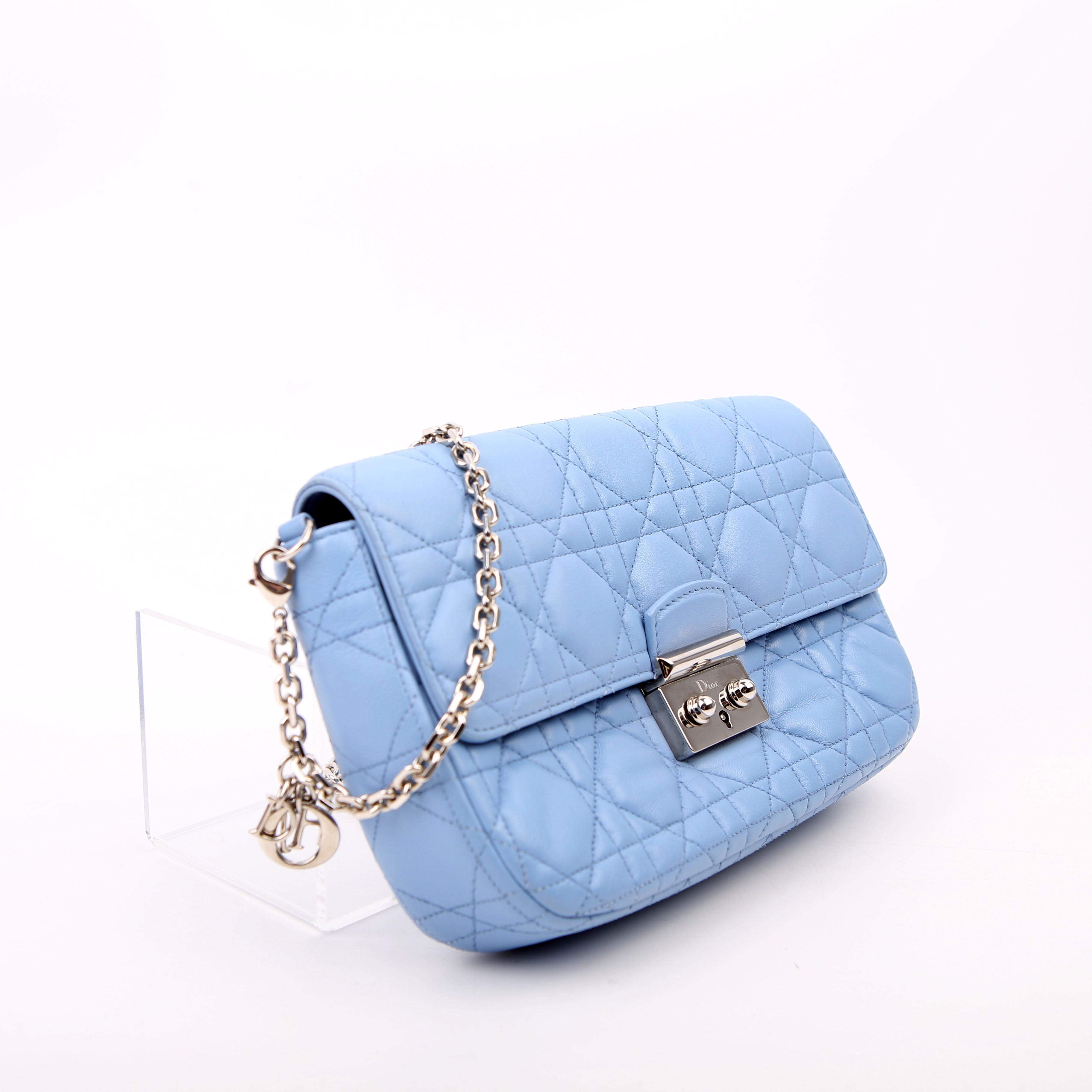 Miss Dior Wallet On Chain Blue