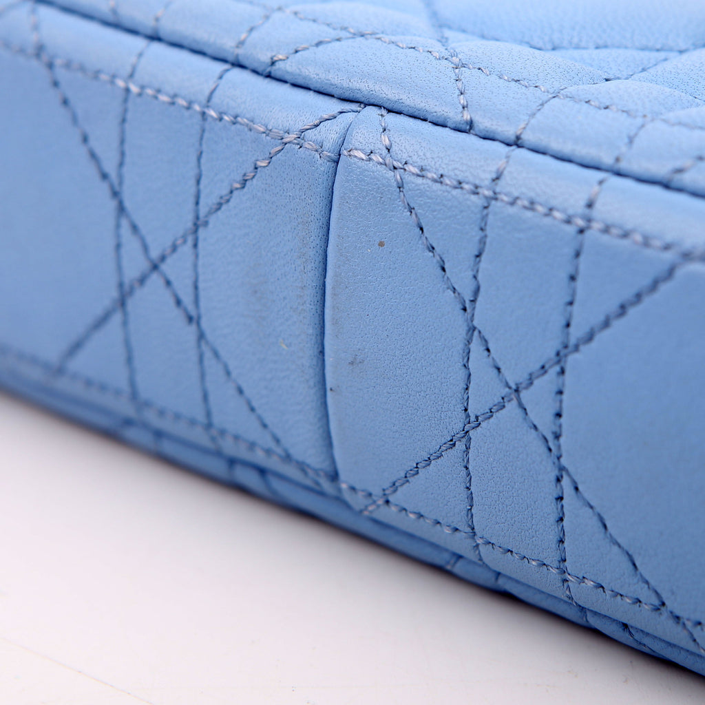 Miss Dior Wallet On Chain Blue