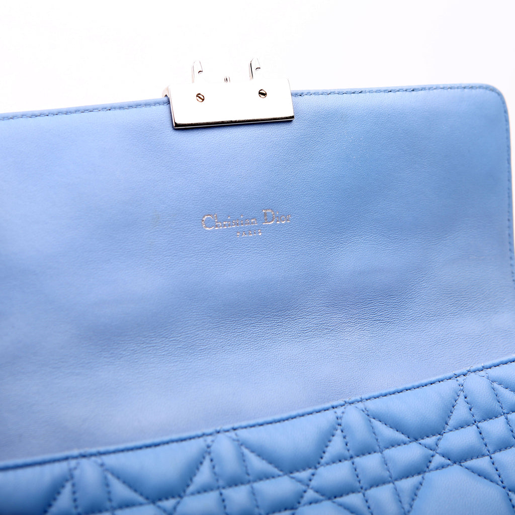 Miss Dior Wallet On Chain Blue