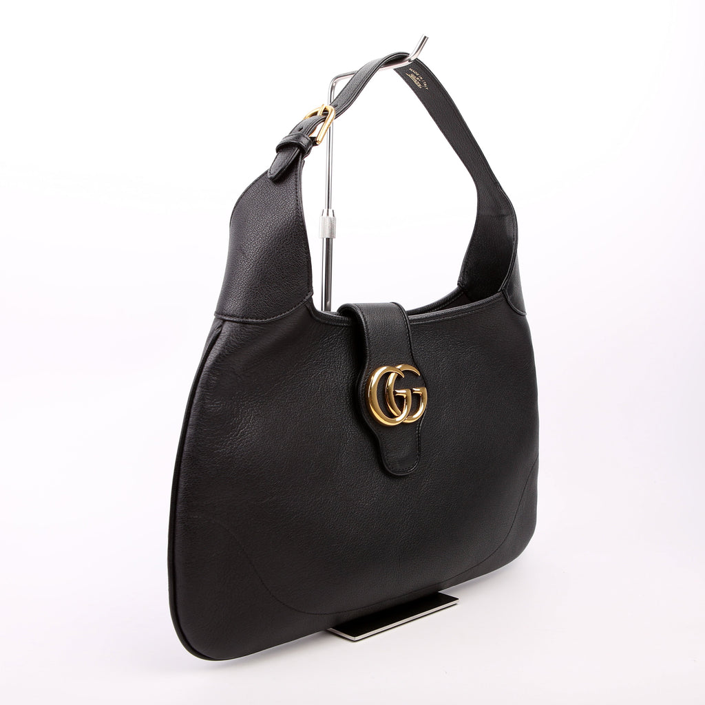 726274 Aphrodite Medium Shoulder Bag Black