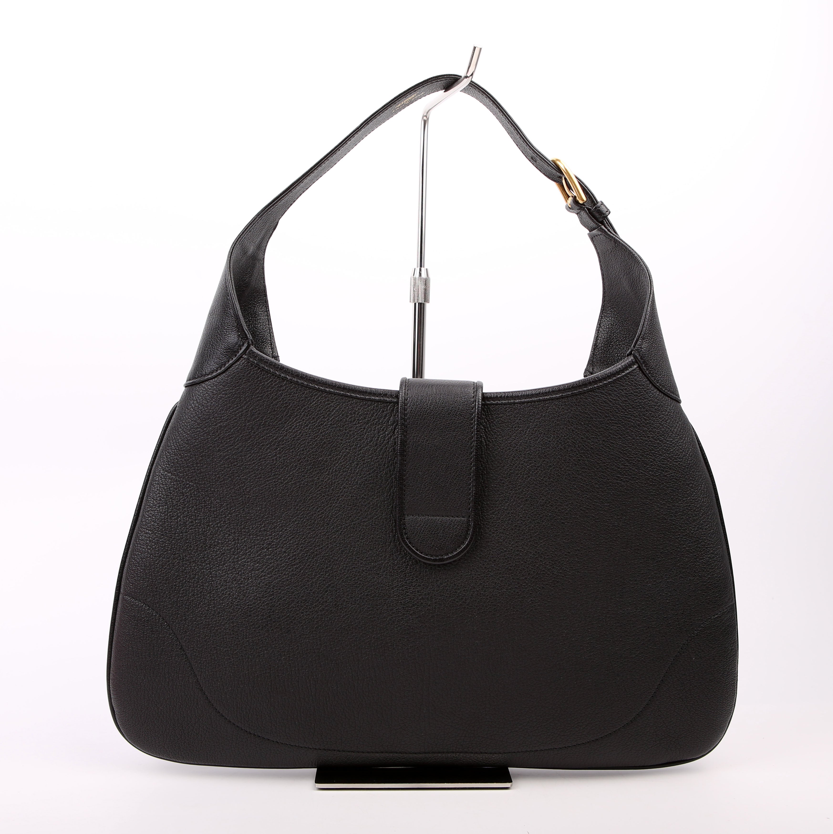 726274 Aphrodite Medium Shoulder Bag Black